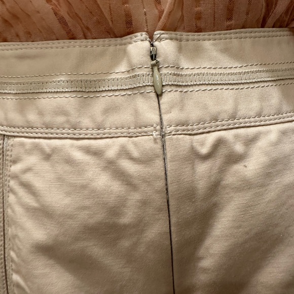 White House Black Market Midi Aline Pencil Skirt Tan Beige - Picture 5 of 5